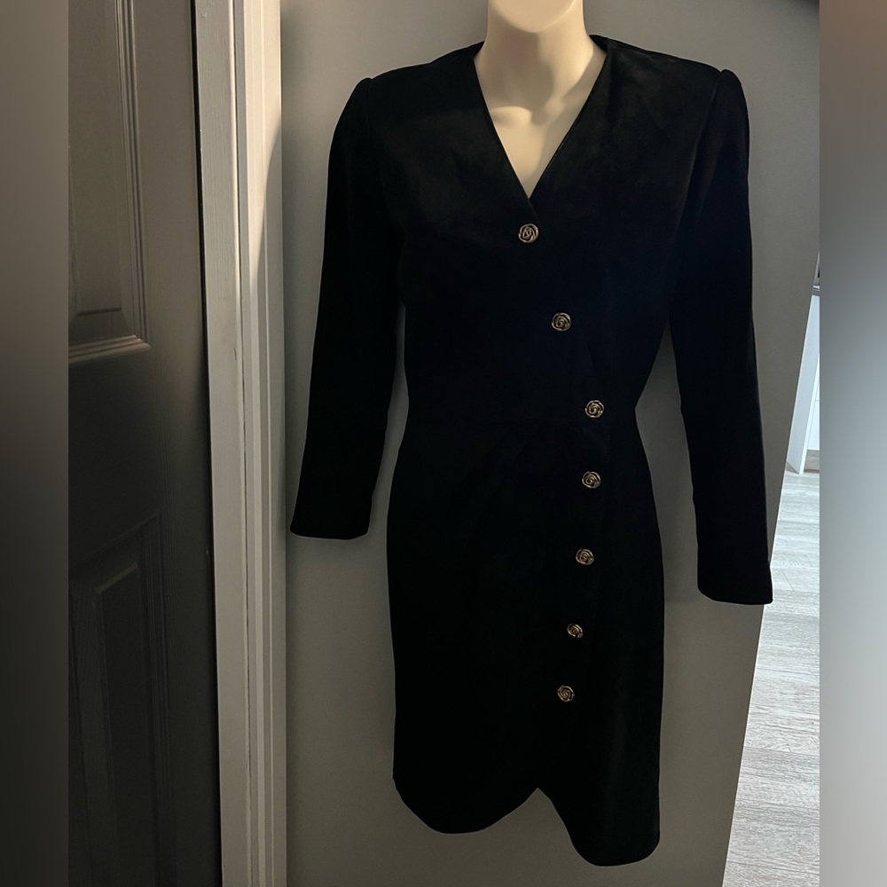 Vintage Brettons 100% Suede Leather Dress Canada Made